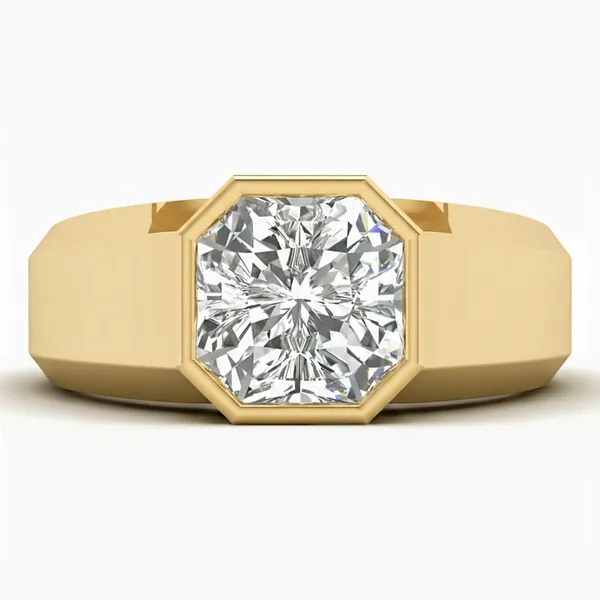 Regal Modern Diamond Ring - View 2