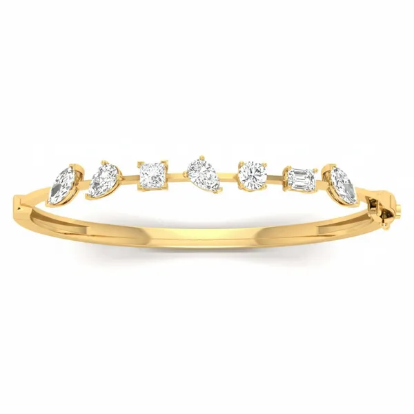 Lustrous Moonbeam Diamond Bangle - Laboratory-Grown Diamond Bangle