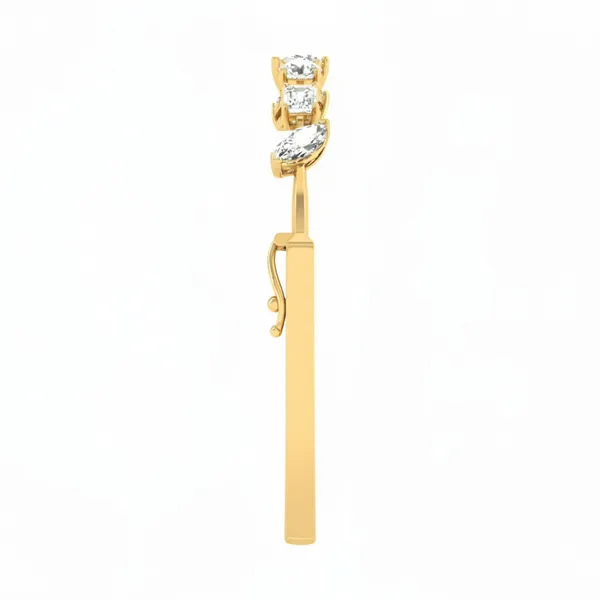 Lustrous Moonbeam Diamond Bangle - View 4