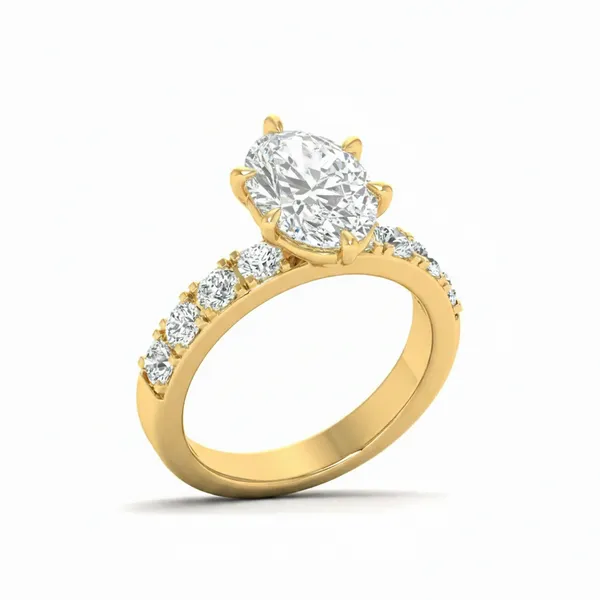 Brilliant Channel Diamond Ring - Laboratory-Grown Diamond Ladies Ring