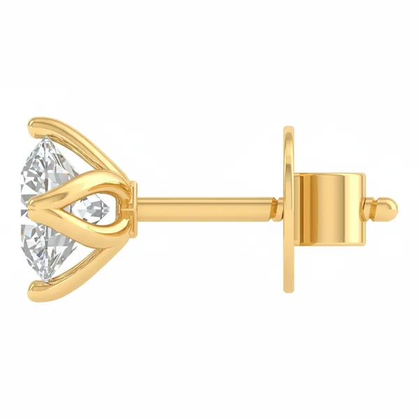 Fantasia Dome Solo Stone Earrings - View 3