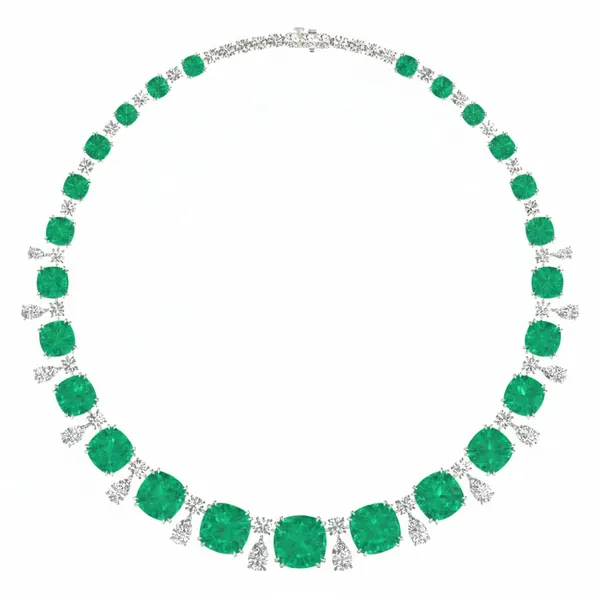 Golden Brilliance Diamond Necklace - Laboratory-Grown Diamond Necklace