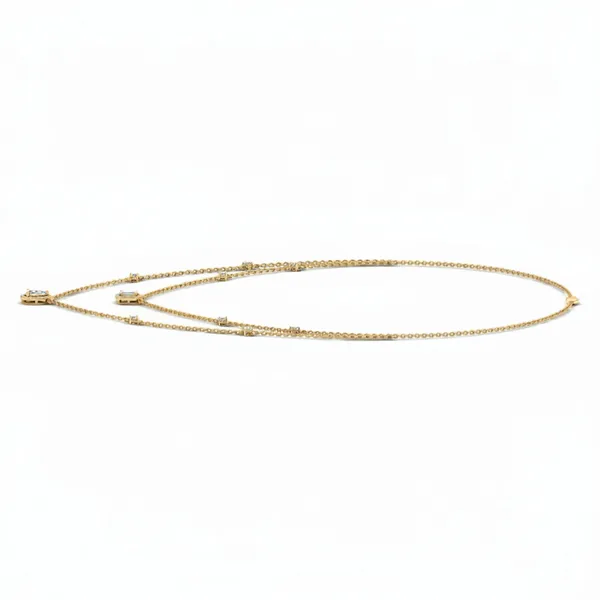 Statuesque Filigree Diamond Necklace - View 2