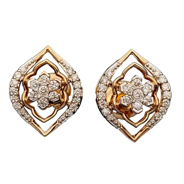 Graceful Velvet Diamond Earrings - View 2