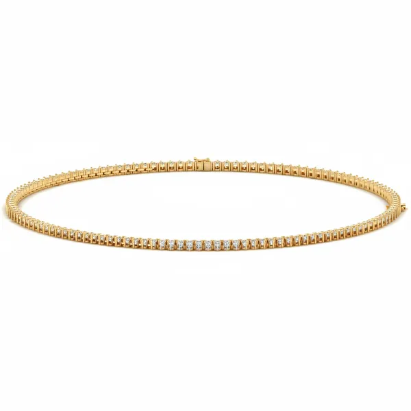 Bold Golden Hour Diamond Necklace - View 2