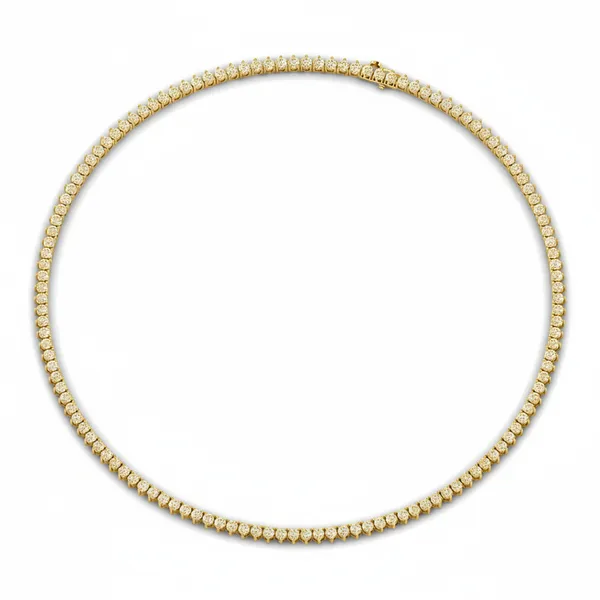 Bold Golden Hour Diamond Necklace - View 3