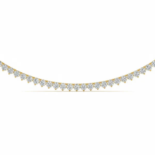 Bold Golden Hour Diamond Necklace - View 4