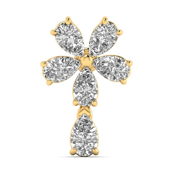 Ornate Butterfly Diamond Pendant - Laboratory-Grown Diamond Pendant
