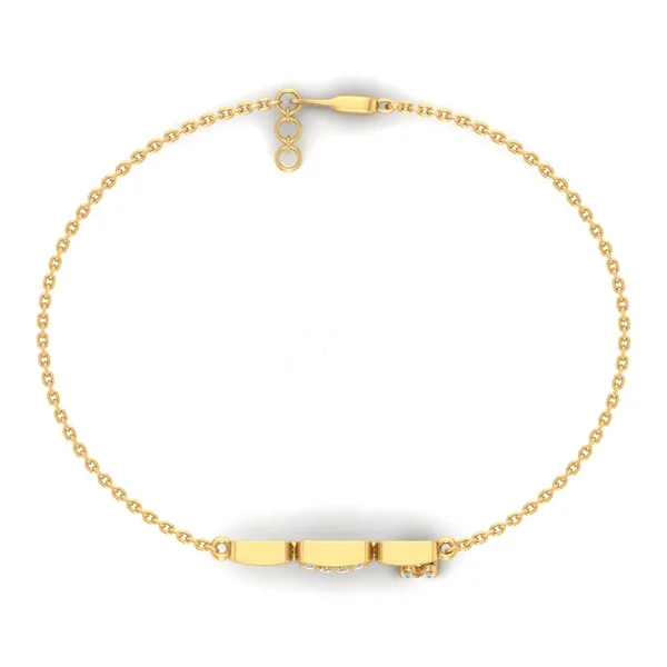 Gleaming Woven Diamond Bracelet - View 3