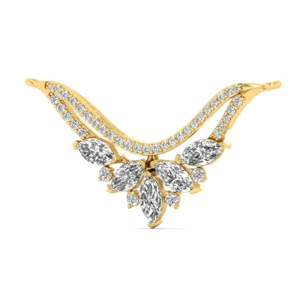 Graceful Auspicious Diamond Mangalsutra - View 2