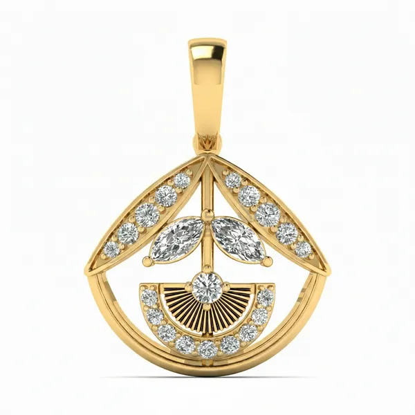 Majestic Emerald-Cut Diamond Pendant - Laboratory-Grown Diamond Pendant
