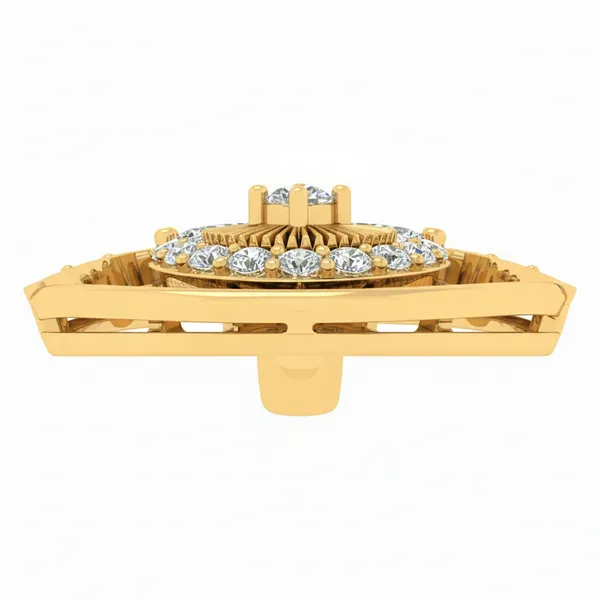 Majestic Emerald-Cut Diamond Pendant - View 4