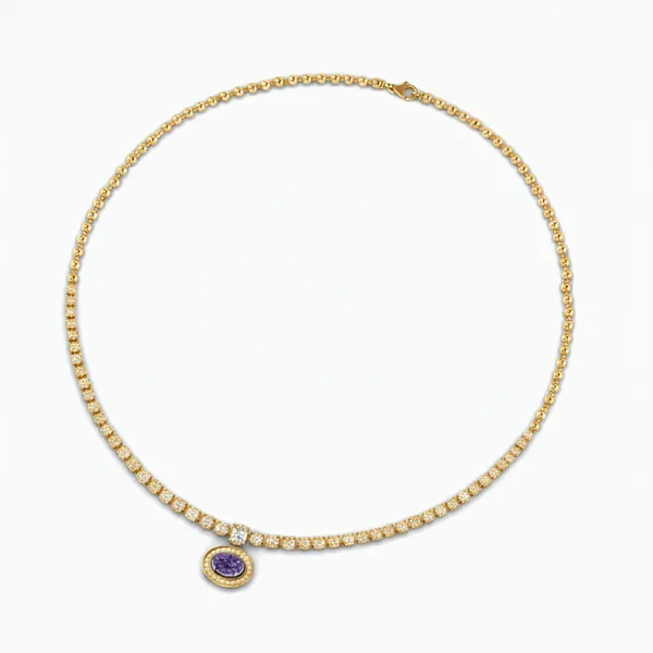Bespoke Opera Diamond Necklace - View 3