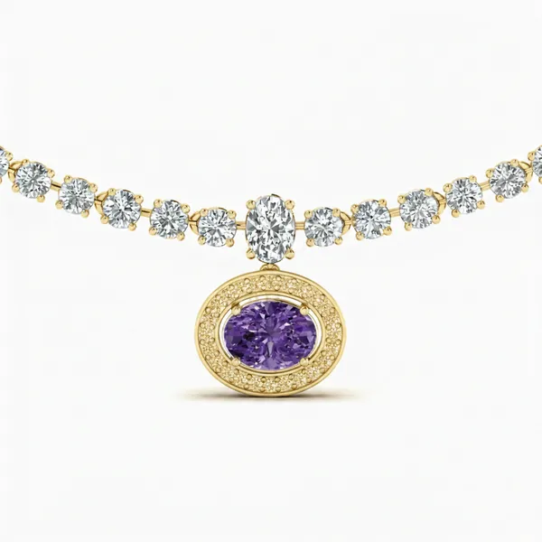 Bespoke Opera Diamond Necklace - View 4