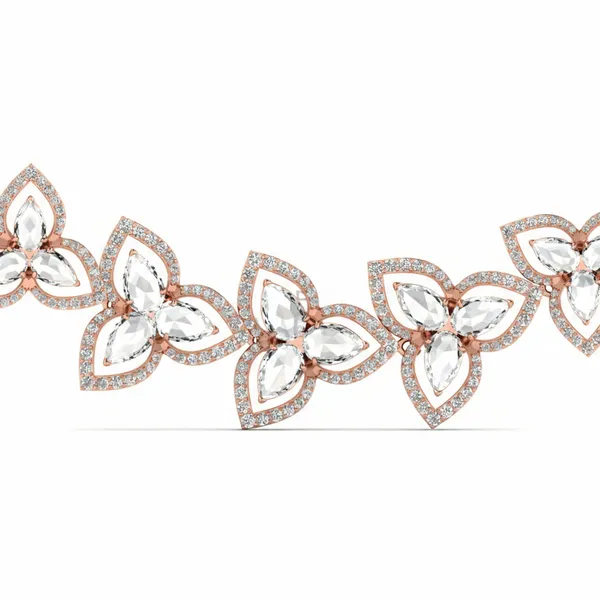 Ornate Festoon Diamond Necklace - View 4