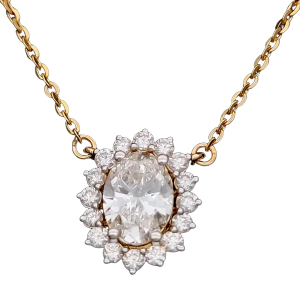 Majestic Ember Diamond Pendant with Chain - View 2