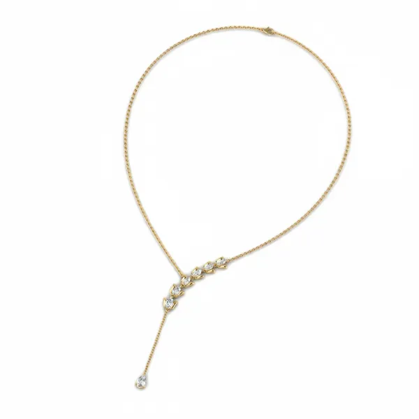 Splendid Halo Diamond Necklace - View 3