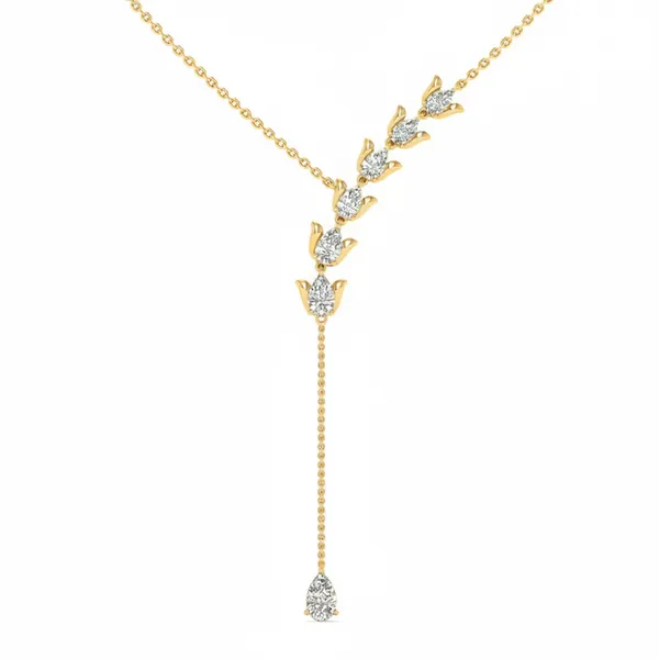 Splendid Halo Diamond Necklace - View 4