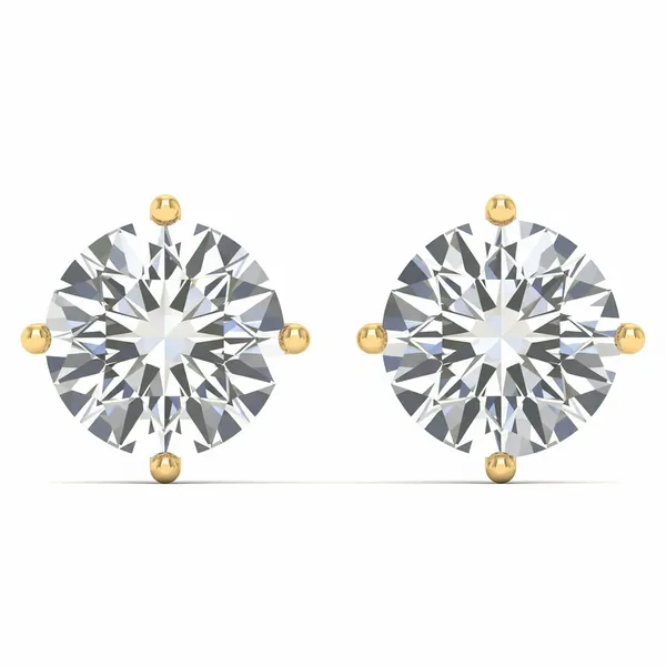 Navarino Single Diamond Studs - Laboratory-Grown Diamond Earrings