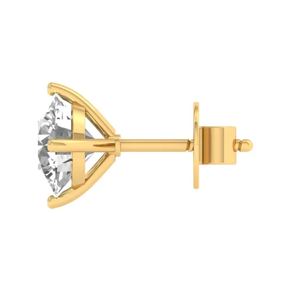 Navarino Single Diamond Studs - View 3