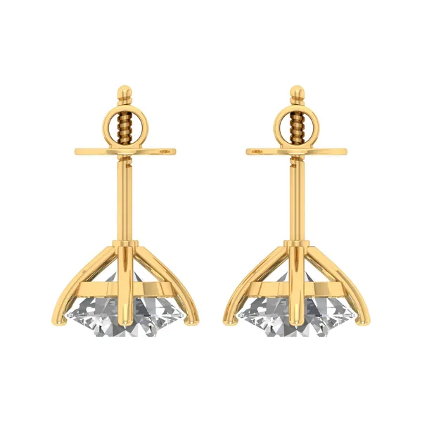 Navarino Single Diamond Studs - View 4