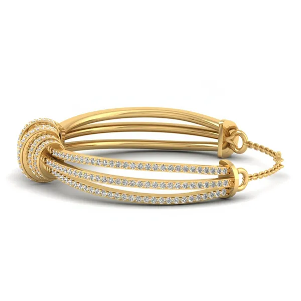 Bespoke Pave Diamond Bracelet - View 2