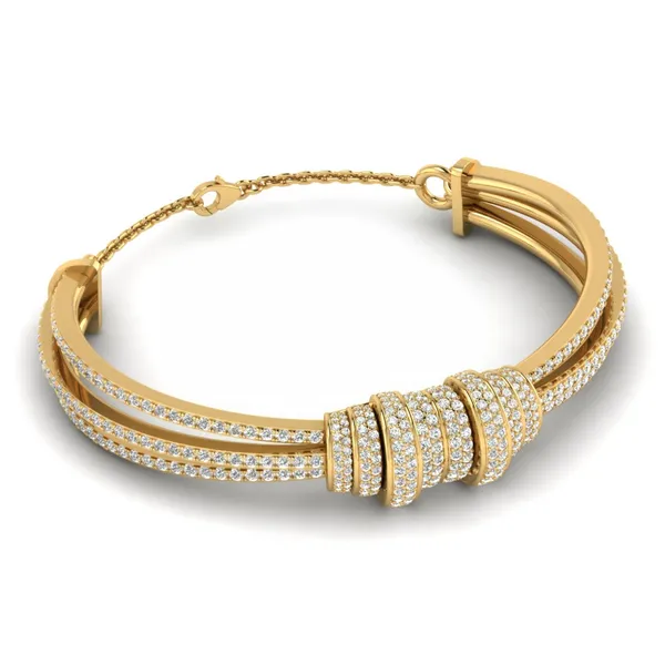 Bespoke Pave Diamond Bracelet - View 4