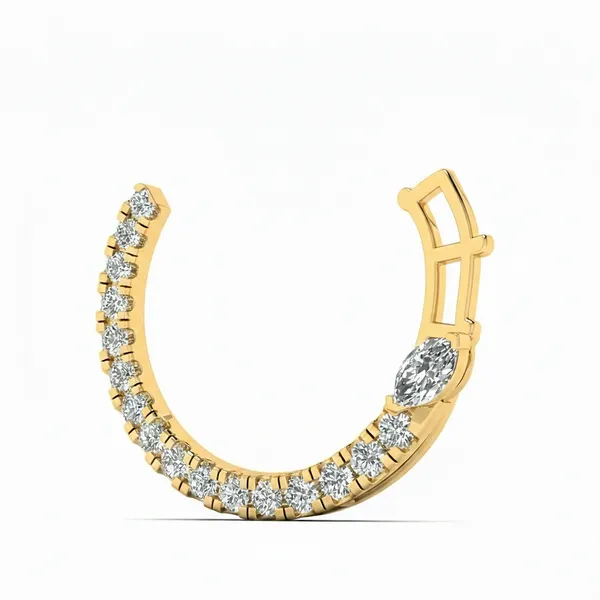 Magnificent Circle Diamond Pendant - View 6