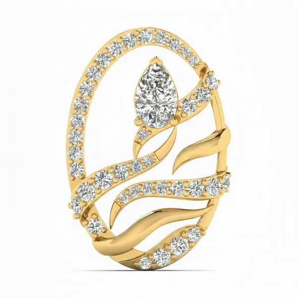 Dazzling Aura Diamond Pendant - Laboratory-Grown Diamond Pendant