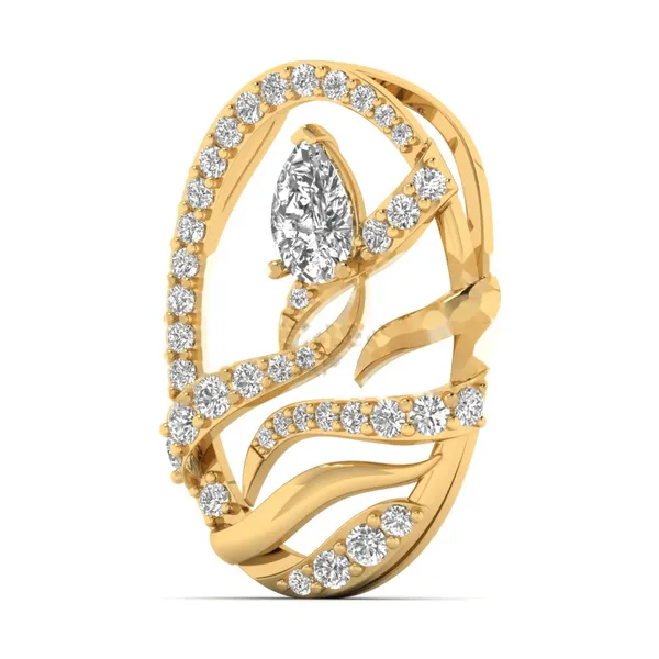 Dazzling Aura Diamond Pendant - View 2