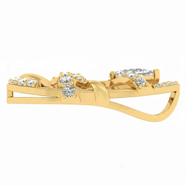 Dazzling Aura Diamond Pendant - View 3