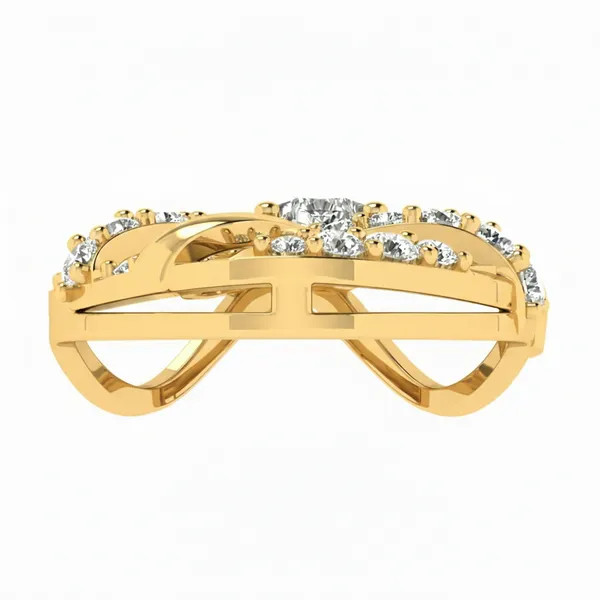 Dazzling Aura Diamond Pendant - View 4