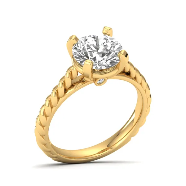 Chic Channel Diamond Ring - Laboratory-Grown Diamond Ladies Ring