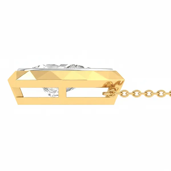 Sleek Rope Diamond Necklace - View 3
