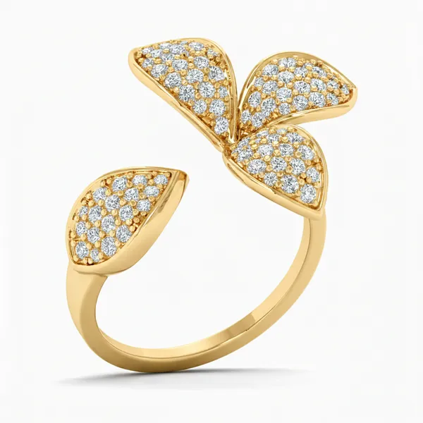 Vivid Tiara Diamond Ring - Laboratory-Grown Diamond Ladies Ring