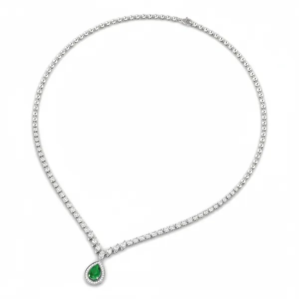 Chic Festoon Diamond Necklace - View 3