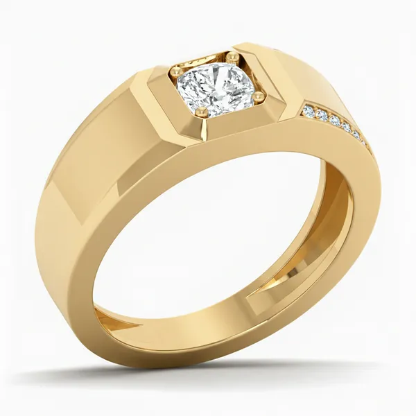 Harmonious Bezel Diamond Ring - Laboratory-Grown Diamond Ladies Ring