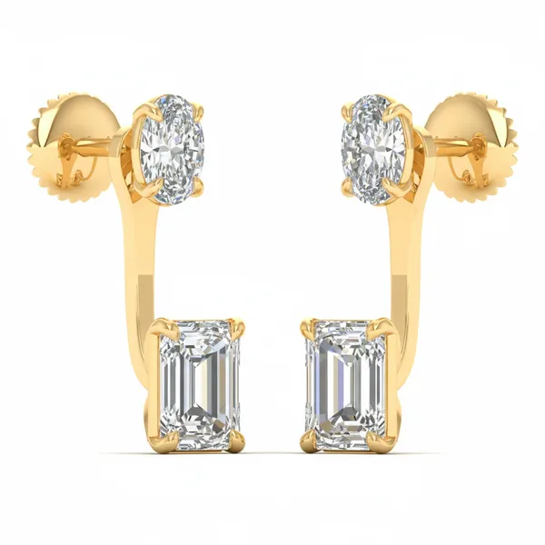 Estival Waterfall Diamond Studs - View 2