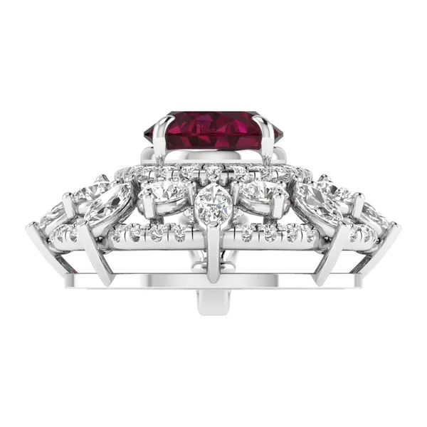 Delicate Floating Diamond Pendant - View 4