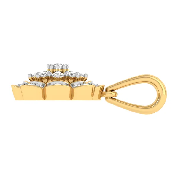 Luxurious Radiance Diamond Pendant - View 3