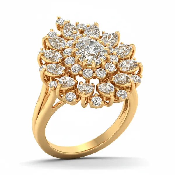 Timeless Crown Diamond Ring - Laboratory-Grown Diamond Ladies Ring