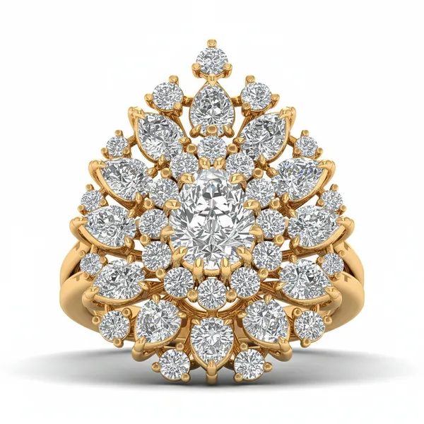 Timeless Crown Diamond Ring - View 2