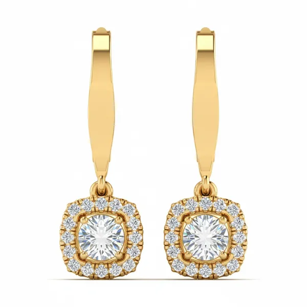 Thalia Linear Drop Earrings - Laboratory-Grown Diamond Earrings