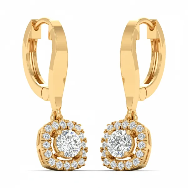Thalia Linear Drop Earrings - View 2