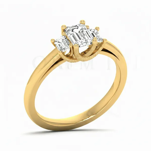 Serene Swirl Diamond Ring - Laboratory-Grown Diamond Ladies Ring
