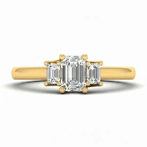 Serene Swirl Diamond Ring - View 2