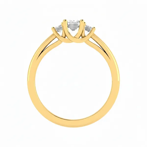 Serene Swirl Diamond Ring - View 3