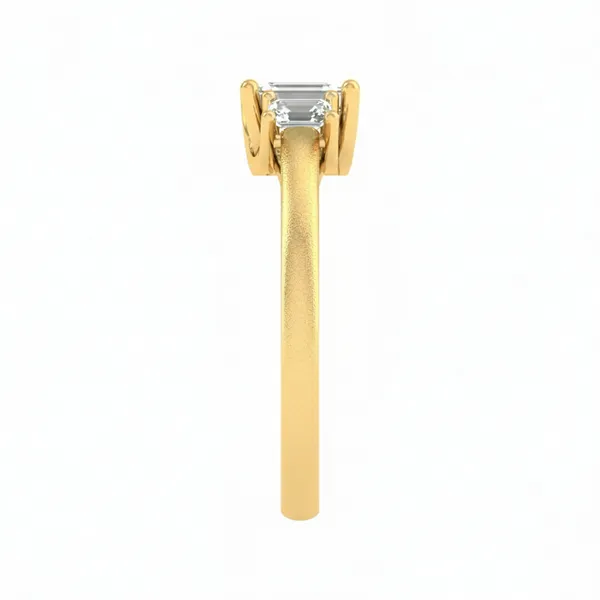 Serene Swirl Diamond Ring - View 4