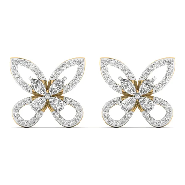 Zinnia Galaxy Tiered Earrings - Laboratory-Grown Diamond Earrings