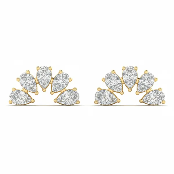 Olympia Garland Accent Studs - Laboratory-Grown Diamond Earrings